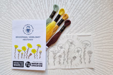 Last inn bildet i Galleri-visningsprogrammet, Vannløselige broderimaler: Vårblomster sett (6stk)