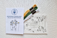 Last inn bildet i Galleri-visningsprogrammet, Vannløselige broderimaler: Markblomst sett (6stk)