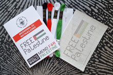 Last inn bildet i Galleri-visningsprogrammet, Broderisett, korssting: Mend The World - Mend For Palestine - Free Palestine