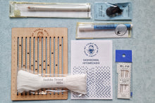 Last inn bildet i Galleri-visningsprogrammet, Sashikosett: Hitomezashi med trelinjal for rutenett