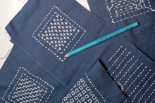 Load image into Gallery viewer, Materialpakker med opptak av webinar - Introduksjon til Sashiko