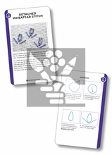 Last inn bildet i Galleri-visningsprogrammet, Kortstokk: Embroidery Stitches Card Deck, 50 Essential Stitches, RSN Stitch Bank (engelsk)