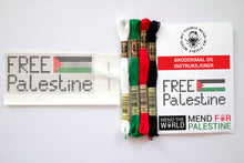 Last inn bildet i Galleri-visningsprogrammet, Broderisett, korssting: Mend The World - Mend For Palestine - Free Palestine