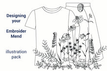 Last inn bildet i Galleri-visningsprogrammet, Digital Download, wildflower illustrations and basic flats