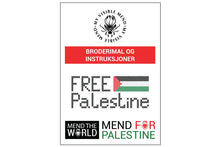 Last inn bildet i Galleri-visningsprogrammet, PDF Broderimaler: Mend The World - Mend For Palestine 1 NEDLASTBAR