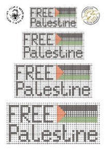 Last inn bildet i Galleri-visningsprogrammet, Vannløselige broderimaler: Mend The World - Free Palestine (3stk)