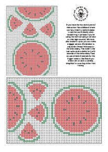 Last inn bildet i Galleri-visningsprogrammet, Vannløselige broderimaler: Mend The World - Watermelon (3stk)
