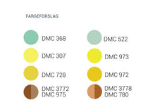 Last inn bildet i Galleri-visningsprogrammet, Vannløselige broderimaler: Vårblomster (6stk)