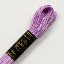 Last inn bildet i Galleri-visningsprogrammet, ForhÄndssalg: Moulinégarn, broderitrÄd, Olympus fargenr 600-676 (lilla)