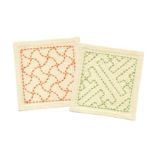 Last inn bildet i Galleri-visningsprogrammet, Sashikosett glassbrikker (starter kit, sashiko) Olympus