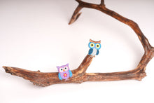 Last inn bildet i Galleri-visningsprogrammet, Strykemerker, Ugler, 3 x 4 cm
