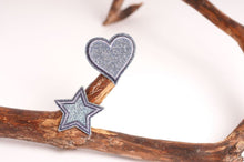 Last inn bildet i Galleri-visningsprogrammet, Strykemerker, Hjerter og Stjerner 4.5 cm