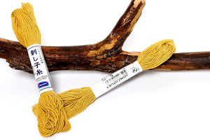 Sashiko tråd, ensfarget, 100 % bomull, 20m