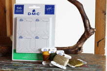 Last inn bildet i Galleri-visningsprogrammet, Vinsler/Bobbiner - pappkort til broderitråd, DMC