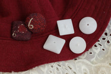 Last inn bildet i Galleri-visningsprogrammet, Knapper, overtrekkbare, plast, 2,5 cm x 2,5 cm