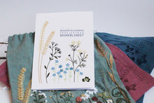 Last inn bildet i Galleri-visningsprogrammet, Hefte, Broderiveiledning for prosjektbag, Markblomster