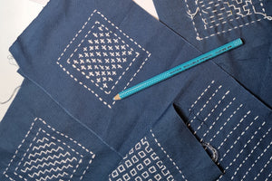 Materialpakker med webinar - Introduksjon til Sashiko