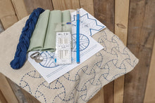 Load image into Gallery viewer, Materialpakker med opptak av webinar - Introduksjon til Sashiko
