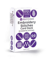 Last inn bildet i Galleri-visningsprogrammet, Kortstokk: Embroidery Stitches Card Deck, 50 Essential Stitches, RSN Stitch Bank (engelsk)
