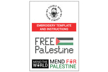 Load image into Gallery viewer, PDF Embroidery Designs: Mend The World - Mend For Palestine 1 DOWNLOAD
