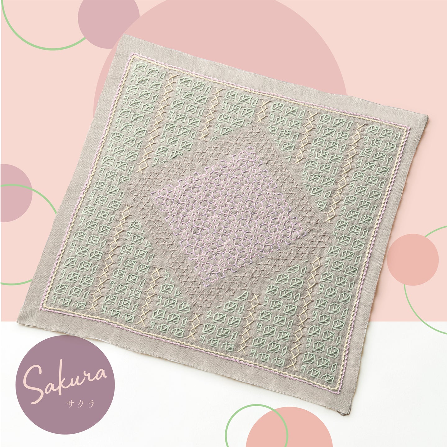 Hanafukin sashiko sett med tråd - La Bouquetiére