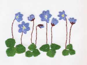 Broderisett: Blåveis