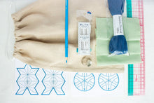 Load image into Gallery viewer, Materialpakker med opptak av webinar - Introduksjon til Sashiko
