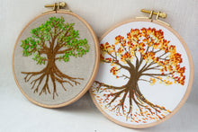 Load image into Gallery viewer, Broderisett: Tre i ulike sesonger, for voksne og barn
