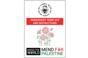 PDF Embroidery Designs: Mend The World - Mend For Palestine 2 DOWNLOAD