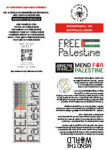 PDF Embroidery Designs: Mend The World - Mend For Palestine 1 DOWNLOAD