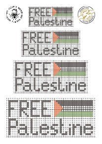 PDF Embroidery Designs: Mend The World - Mend For Palestine 1 DOWNLOAD