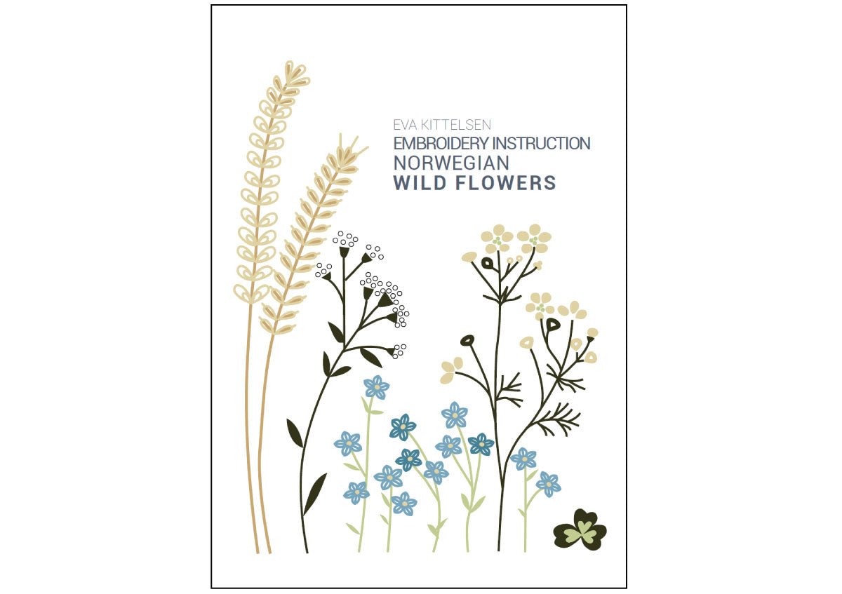 PDF Booklet: Learn Embroidery with Scandinavan Wild Flower motifs