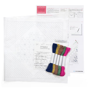 Hanafukin sashiko sett med tråd - La Bouquetiére