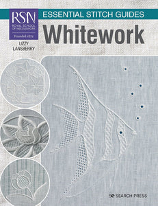 Bok, RSN Essential stitch guides WHITEWORK, Lizzy Lansberry (engelsk)