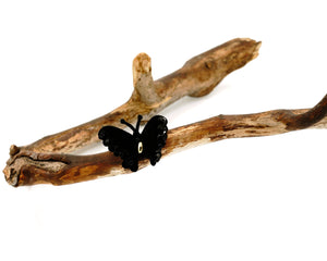 Strykemerker, Sommerfugl, paljetter, 4 cm