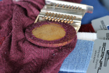 Load image into Gallery viewer, Speedweve-inspirert stoppeapparat, stoppevev, minivev, darning loom, plastdisk
